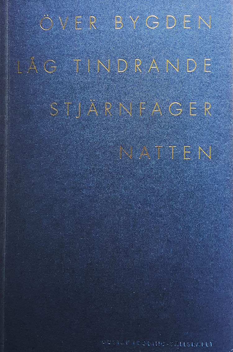 Boken Över bygden låg tindrande stjärnfager natten